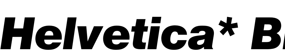 Helvetica* Black Italic Font Download Free